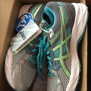 Asics Gel Excite 3 Charcoal/Grape/Aqua Size 6.5